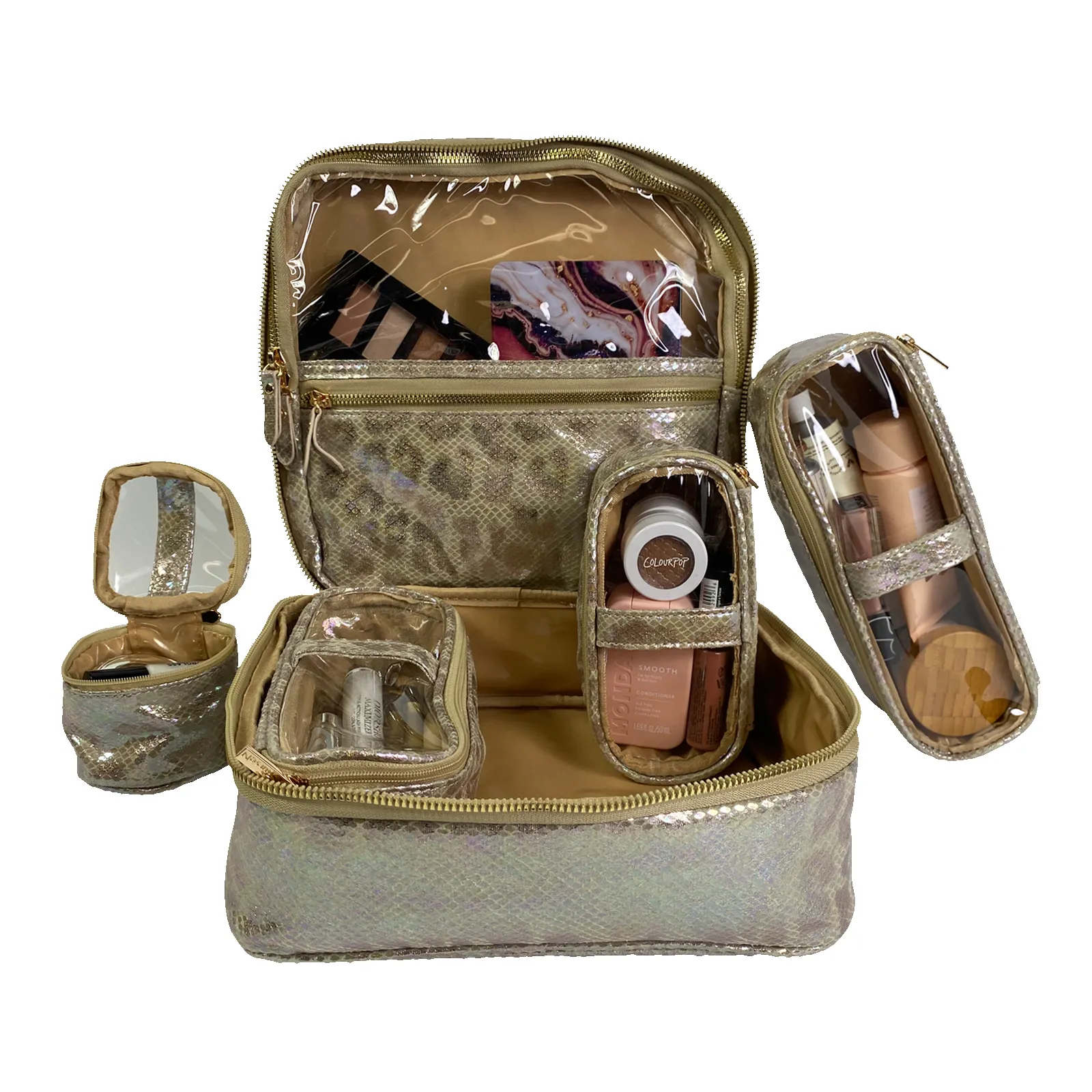 Mini Diva Makeup Case - Glimmer Leopard sold by PurseN product image thumbnail 2