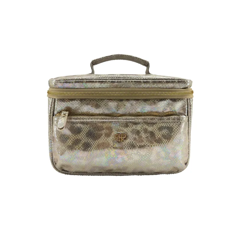 Classic Train Case - Glimmer Leopard sold by PurseN