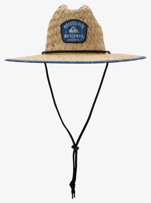 Waterman Outsider Straw Lifeguard Hat - Reef Point Ensign Blue sold by Quiksilver