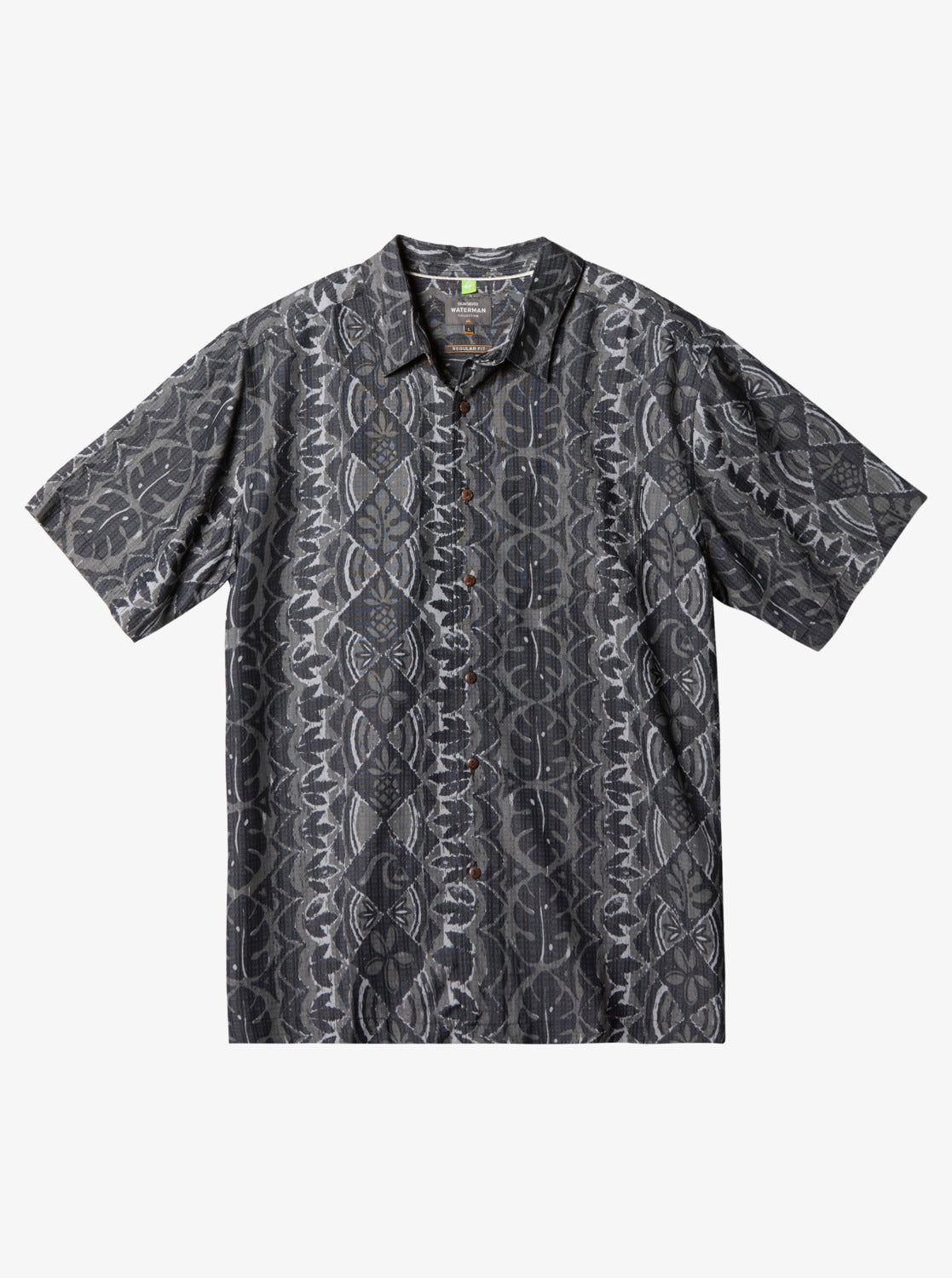 Waterman Paradise Day Short Sleeve Shirt - Black Paradise Bay sold by Quiksilver