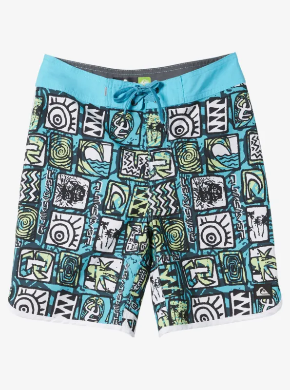 Boys 8-16 Everyday Scallop 17" Boardshorts - River Blue sold by Quiksilver