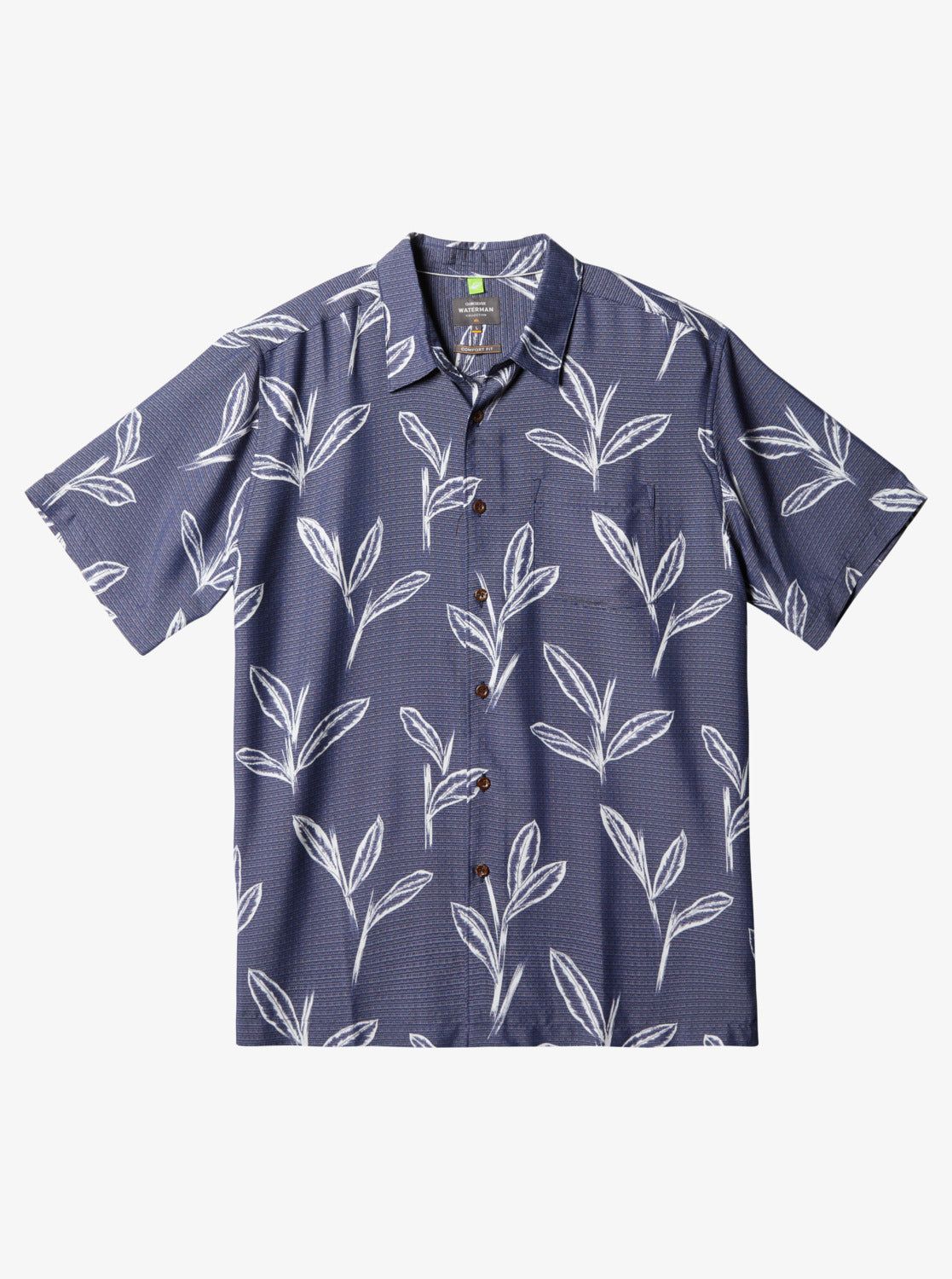 Waterman Ginger Stalks Short Sleeve Shirt - Medieval Blue Ginger Stalks sold by Quiksilver product image thumbnail 3