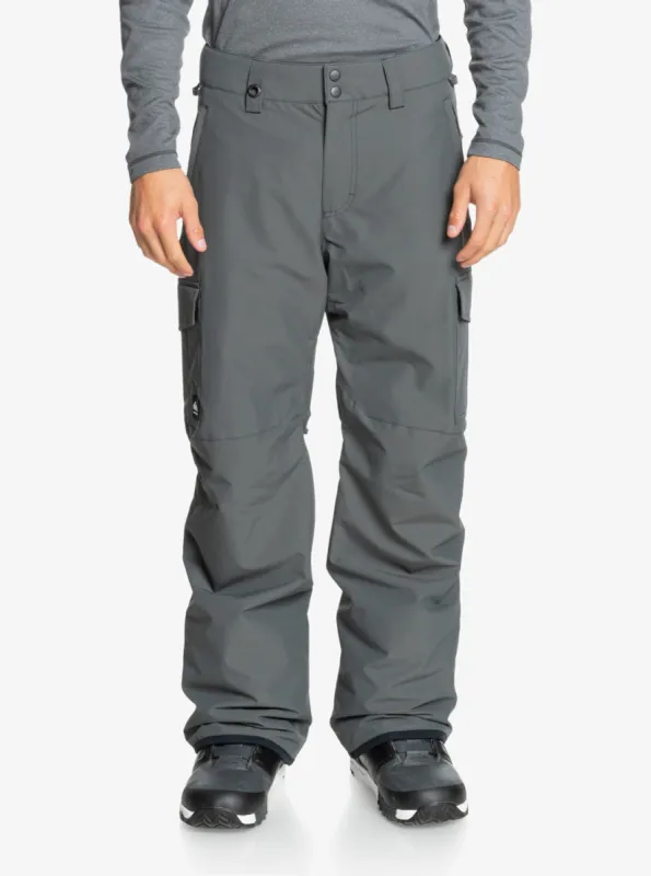 Porter Insulated Grey Snow Pants - Iron Gate sold by Quiksilver