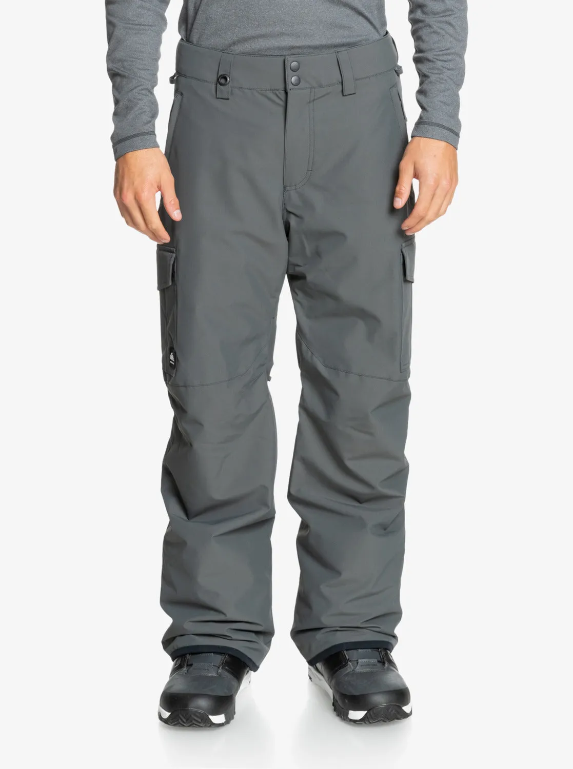Porter Insulated Grey Snow Pants - Iron Gate sold by Quiksilver