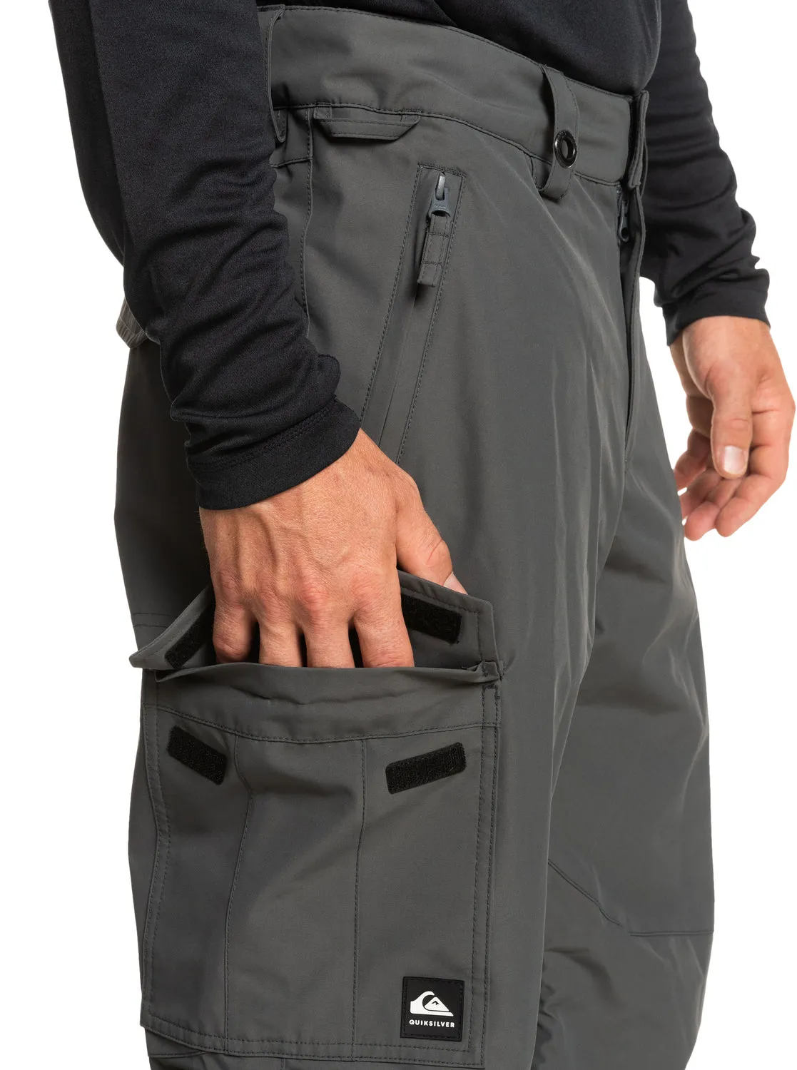 Porter Insulated Grey Snow Pants - Iron Gate sold by Quiksilver product image thumbnail 5