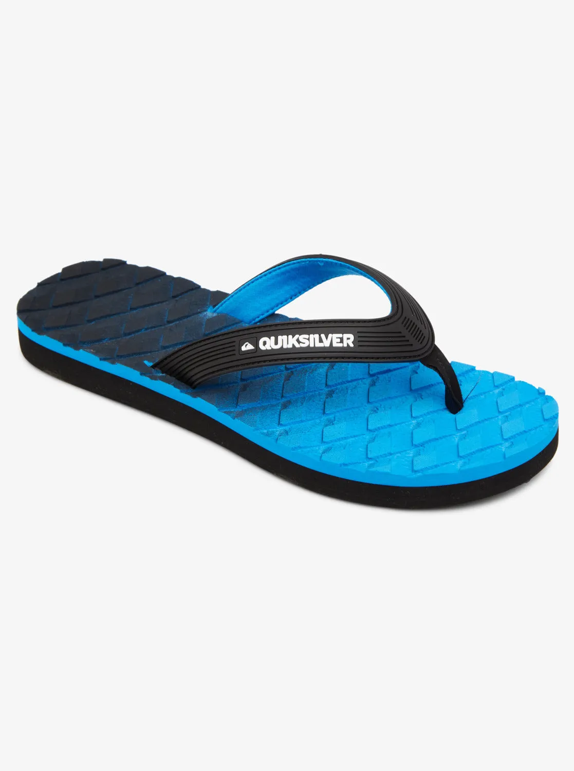 Massage Flip-Flops - Black/Blue/Grey sold by Quiksilver