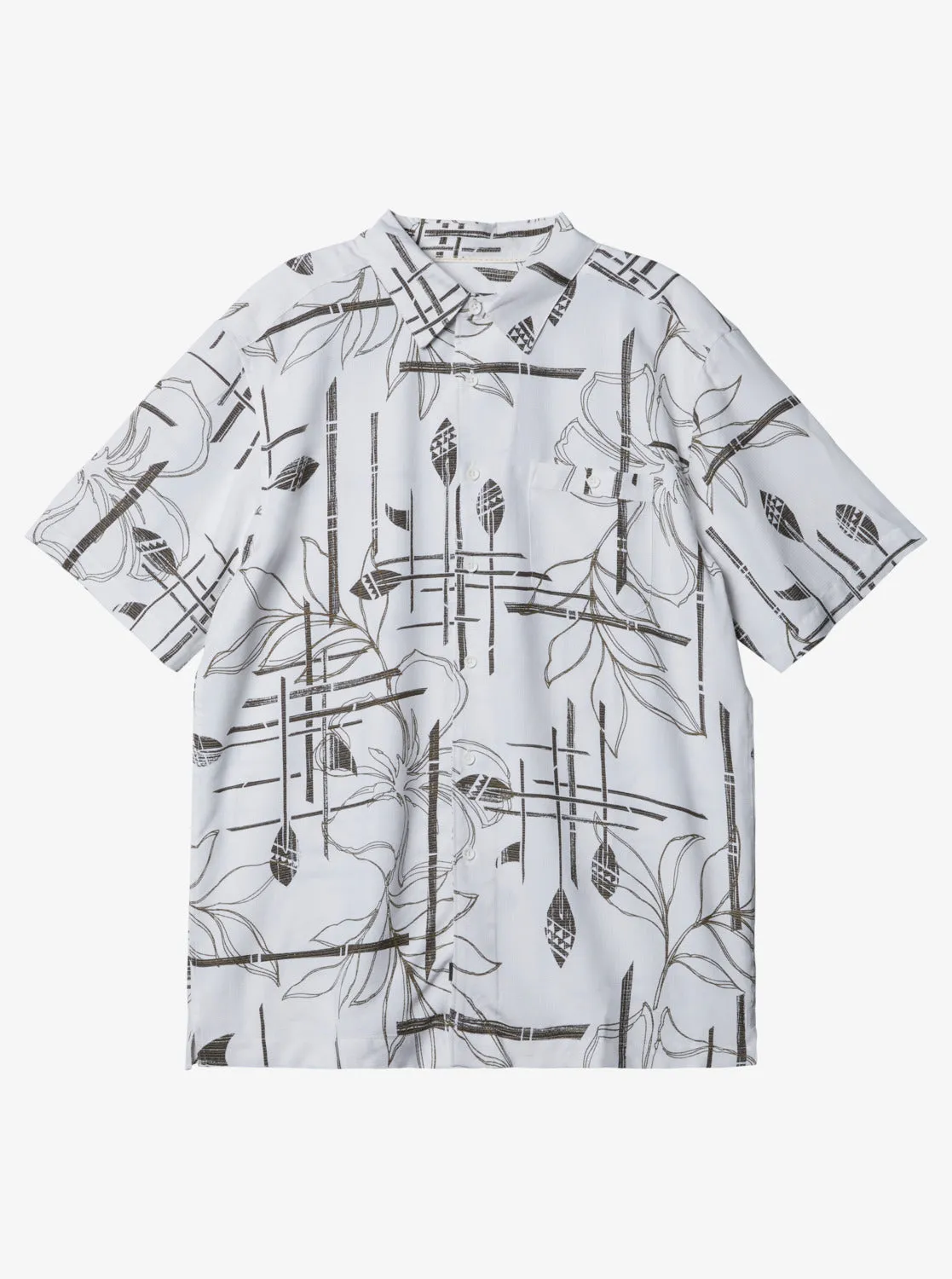 Waterman Paddle Out Short Sleeve Shirt - White sold by Quiksilver