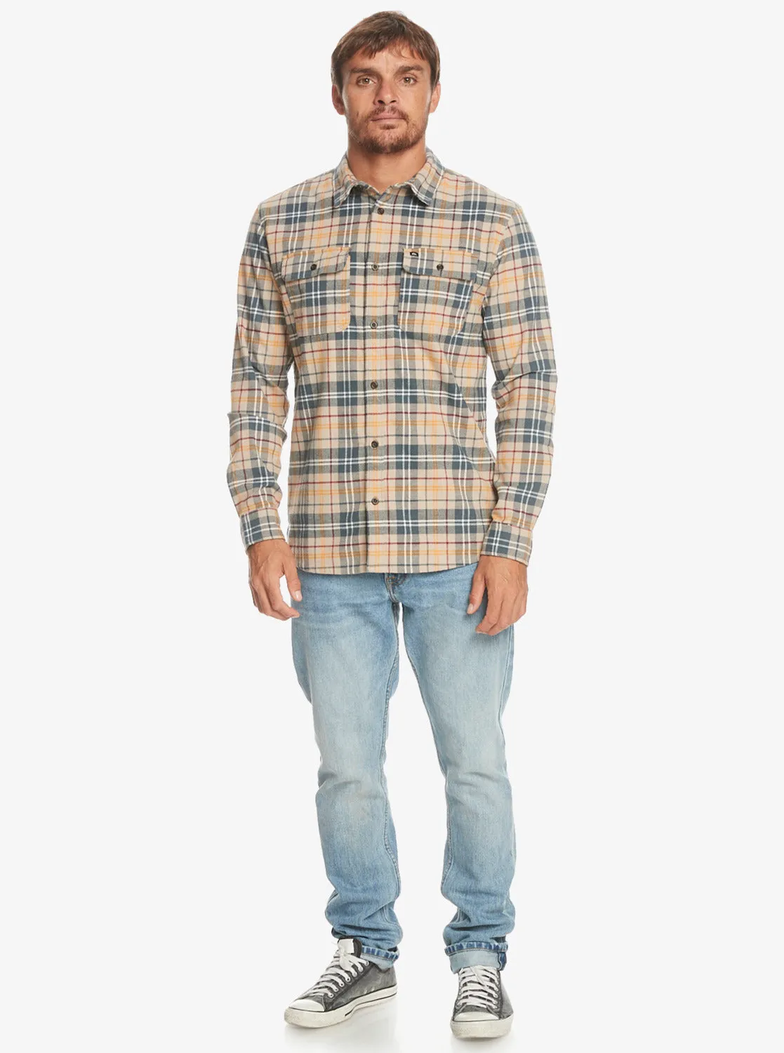 Spey Bay Long Sleeve Shirt - Plaza Taupe Spey Bay sold by Quiksilver product image thumbnail 3