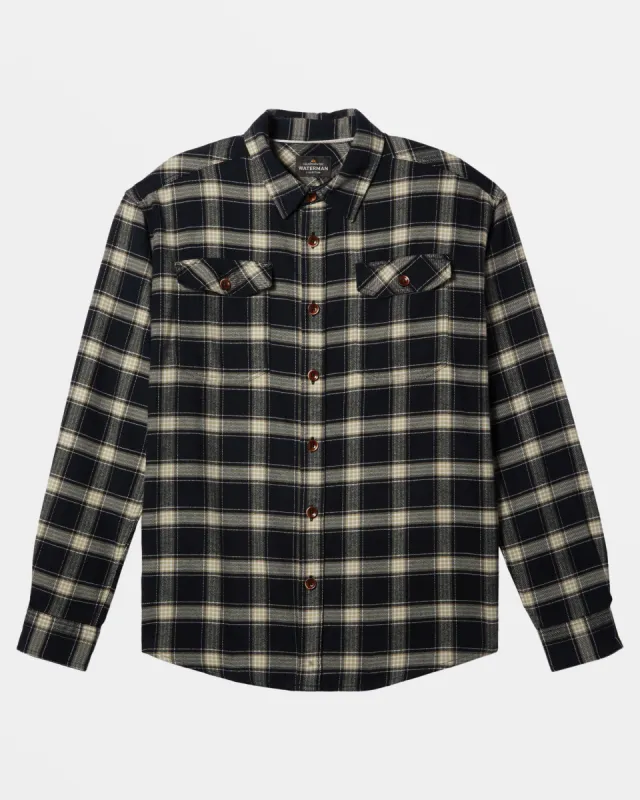 Waterman Sundowner Long Sleeve Flannel Shirt - Indian Teal Sundowner Flannel made by Quiksilver