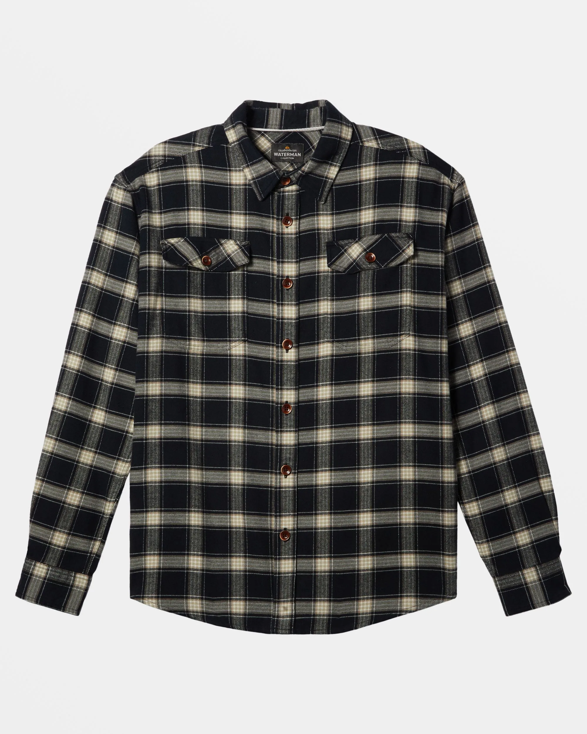 Waterman Sundowner Long Sleeve Flannel Shirt - Indian Teal Sundowner Flannel sold by Quiksilver