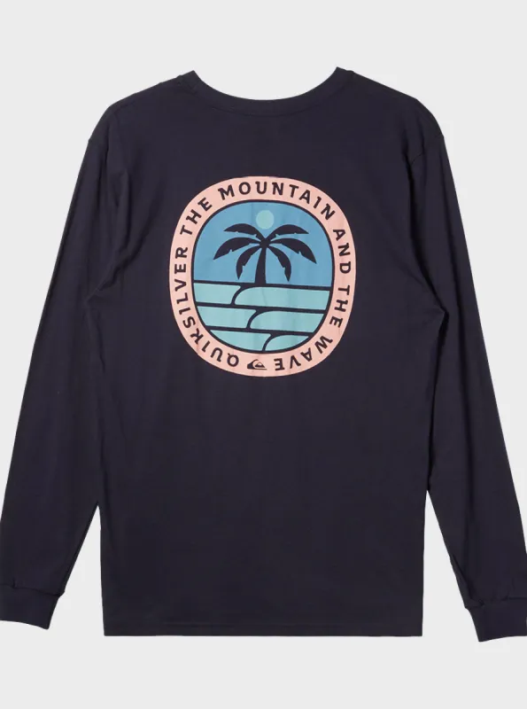 Solo Arbol Long Sleeve T-Shirt - Navy Blazer made by Quiksilver