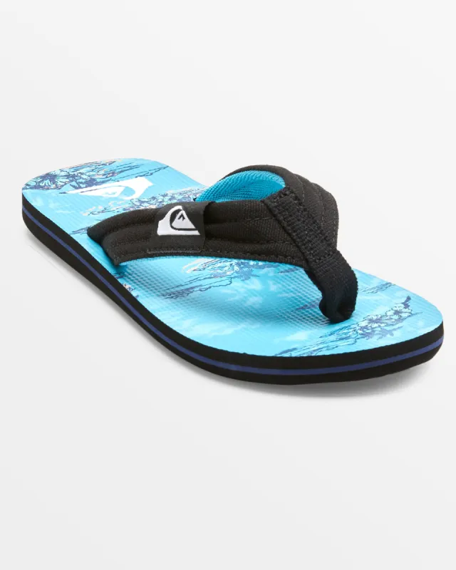 Boys 8-16 Molokai Layback Sandals - Black/Blue/Blue made by Quiksilver