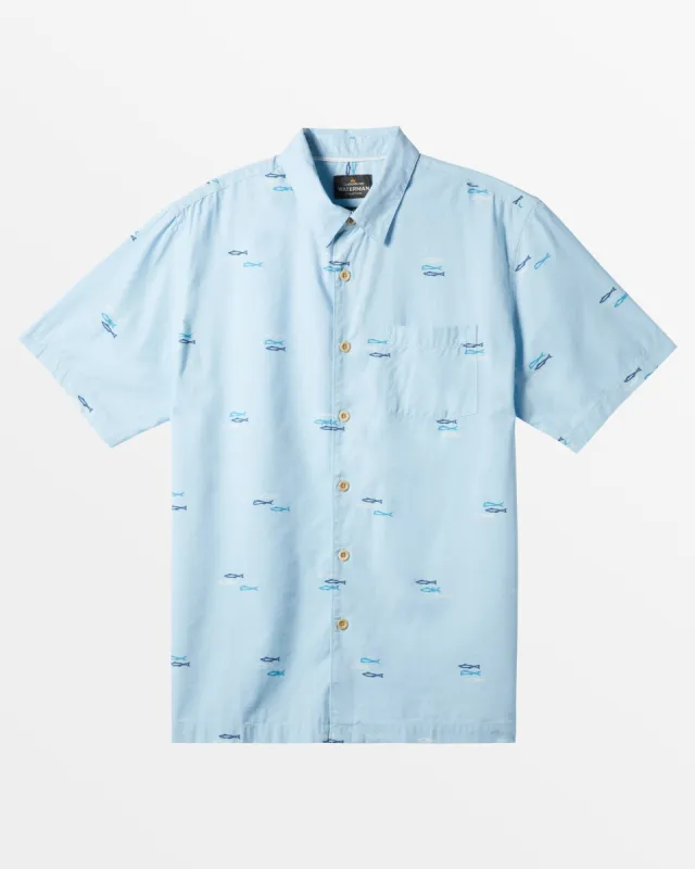 Waterman Game On Short Sleeve Shirt - Dream Blue Game On Woven sold by Quiksilver