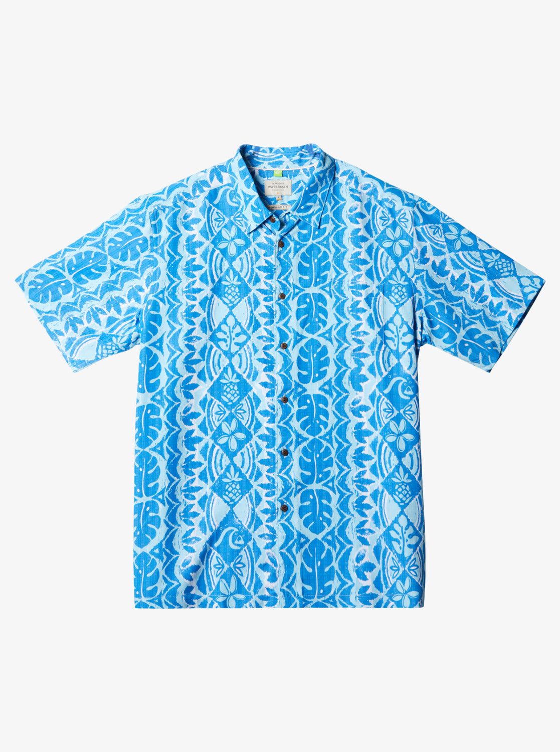 Waterman Paradise Day Short Sleeve Shirt - Directoire Blue Paradise Bay sold by Quiksilver
