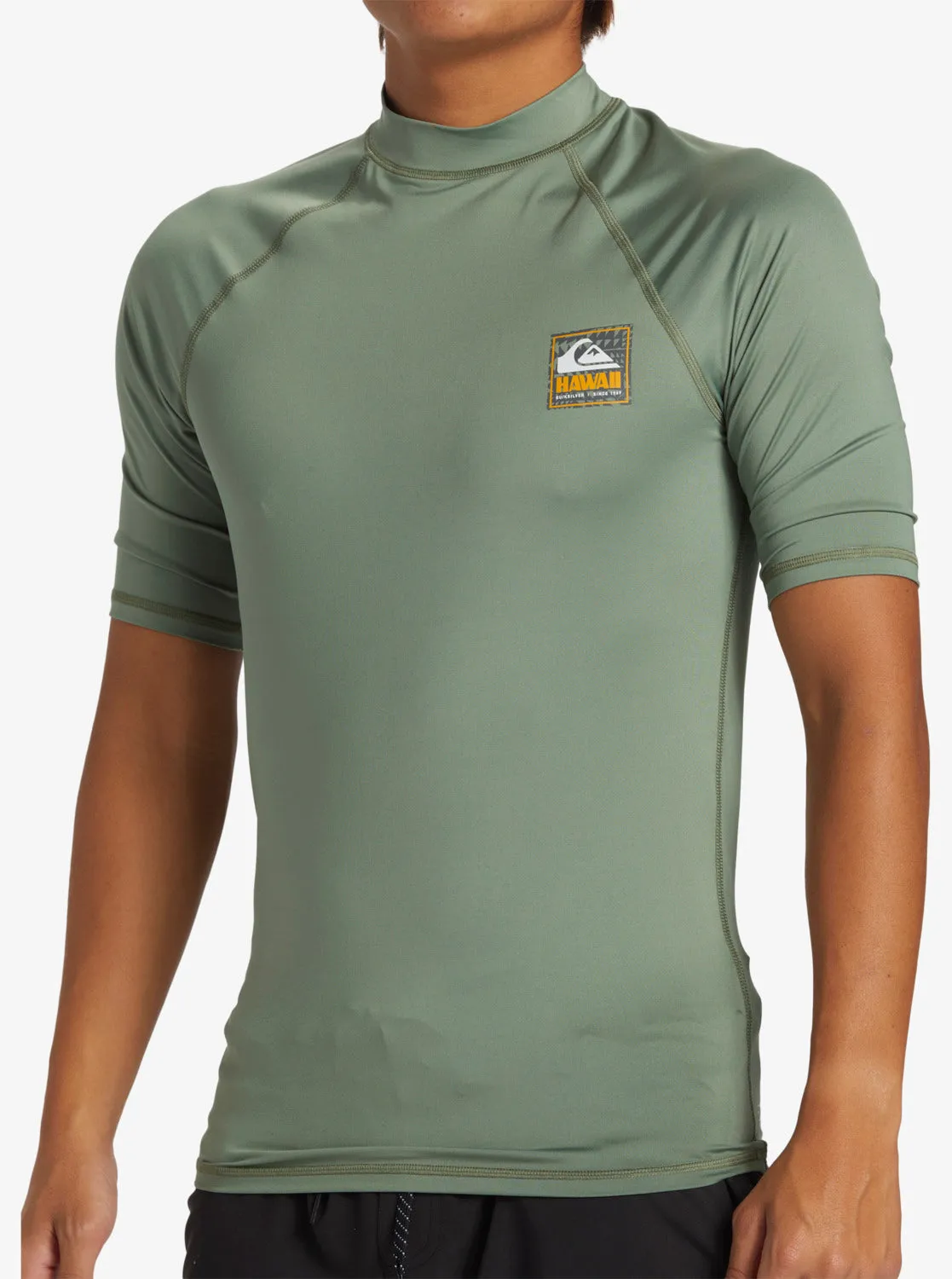 Hawaii Badge UPF50 Short Sleeve Rashguard - Sea Spray sold by Quiksilver product image thumbnail 5