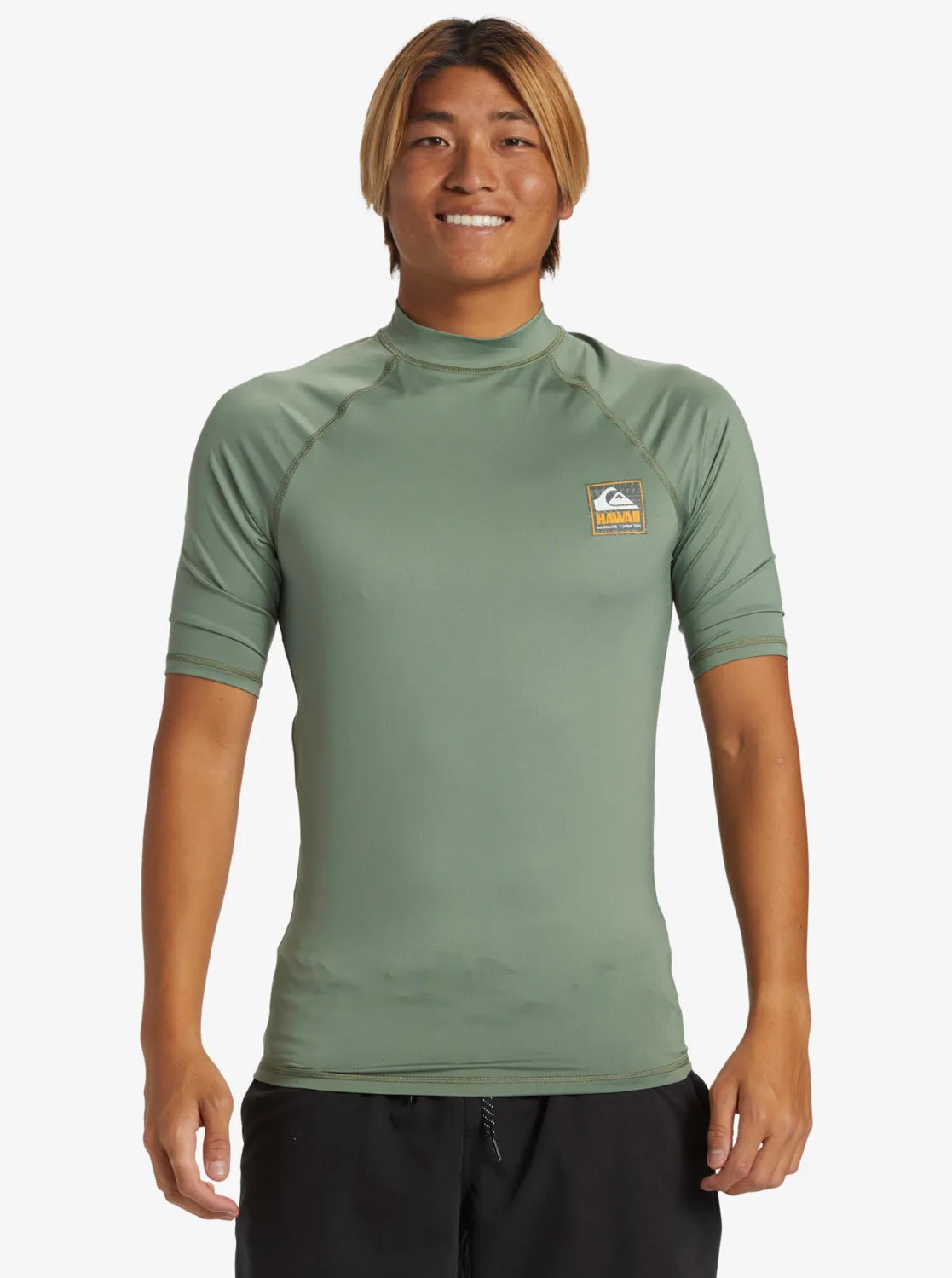 Hawaii Badge UPF50 Short Sleeve Rashguard - Sea Spray sold by Quiksilver product image thumbnail 3