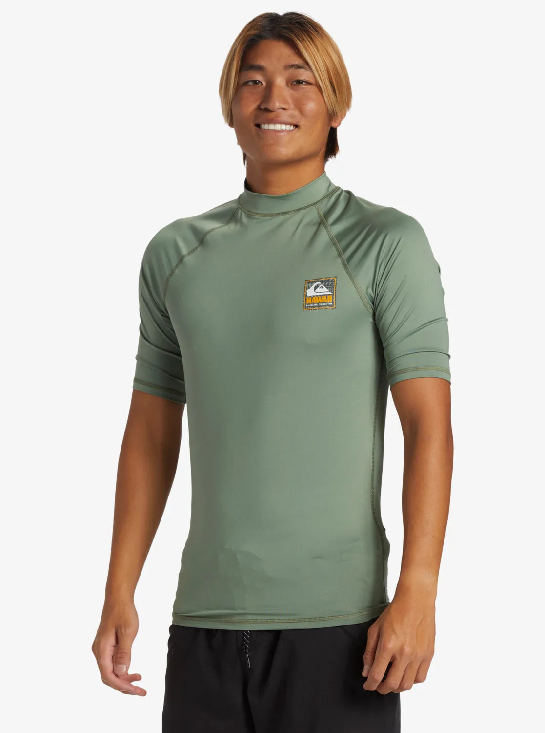 Hawaii Badge UPF50 Short Sleeve Rashguard - Sea Spray sold by Quiksilver product image thumbnail 4