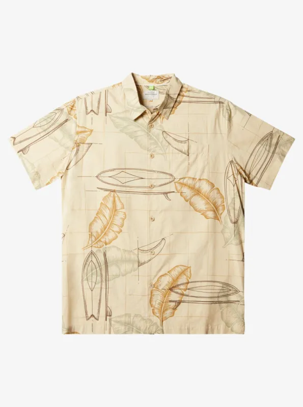 Waterman Right Point Short Sleeve Shirt - Brown Rice Right Point sold by Quiksilver