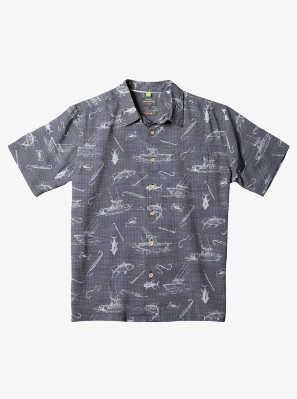 Waterman Line Spinner Short Sleeve Shirt - Black Line Spinner sold by Quiksilver