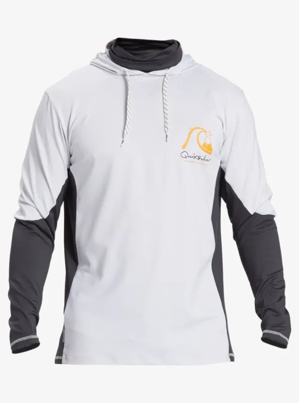 Waterman Angler Hooded UPF 50 Long Sleeve Surf Tee - White sold by Quiksilver