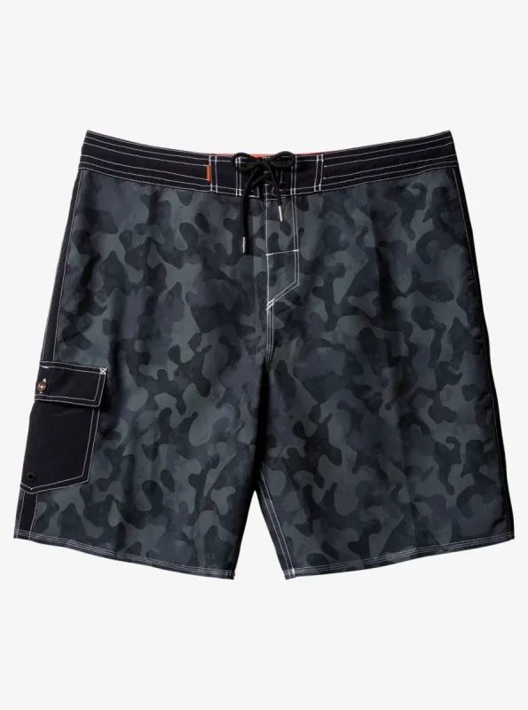 Waterman Throwback Camo 19" Boardshorts - Black Throwback Fade sold by Quiksilver