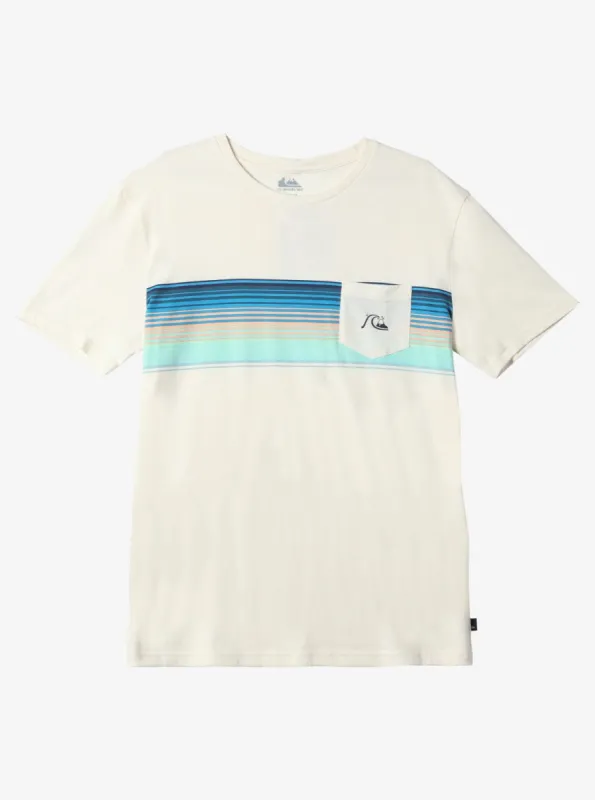 Swell Vision Stripe Pocket T-Shirt - Gardenia made by Quiksilver