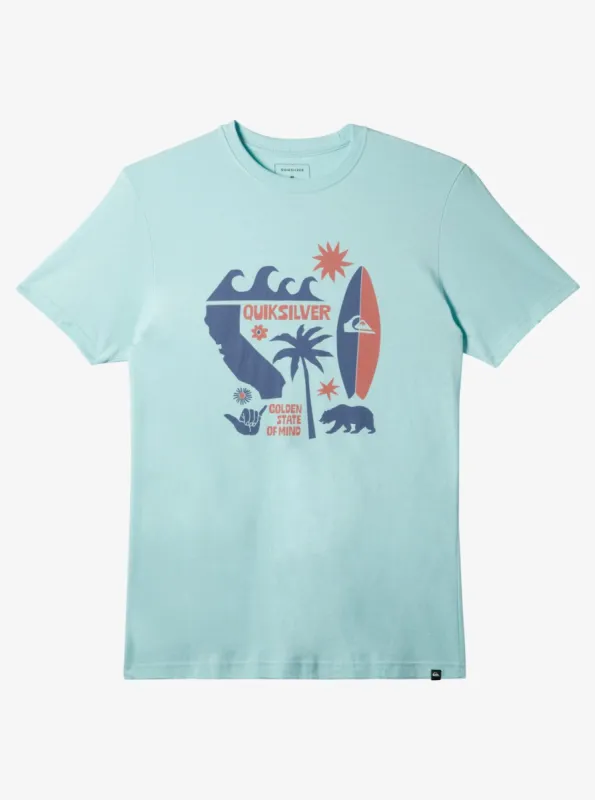 Ca Funshine T-Shirt - Pastel Turquoise sold by Quiksilver