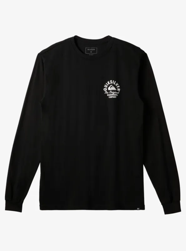 Circled Script Long Sleeve T-Shirt - Black sold by Quiksilver
