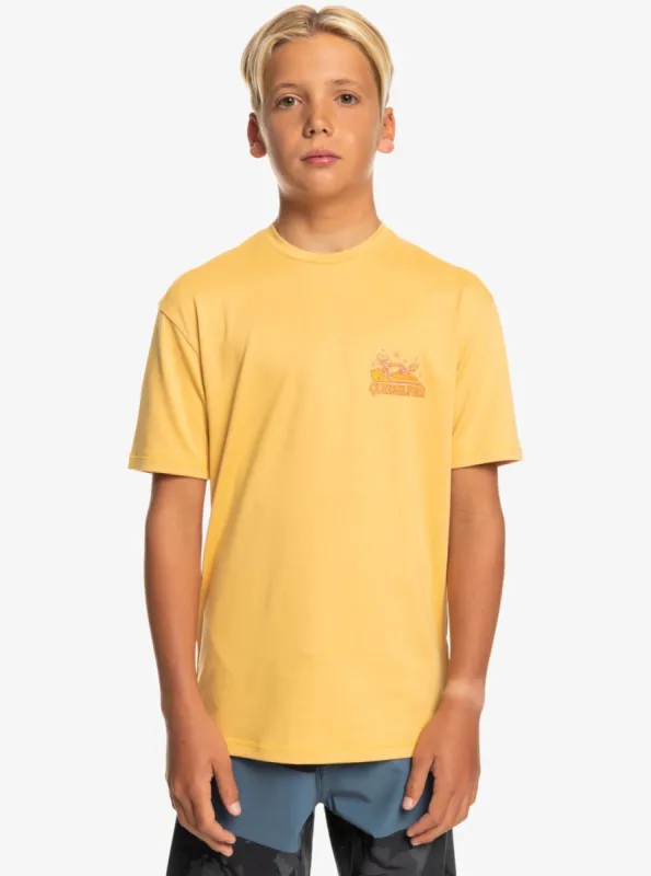 Boys 8-16 Mix Session UPF 50 Short Sleeve Surf Tee - Wheat sold by Quiksilver