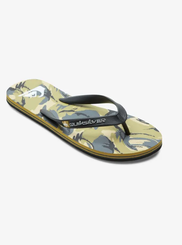 Molokai Art Flip-Flops - Black/Grey/Brown sold by Quiksilver