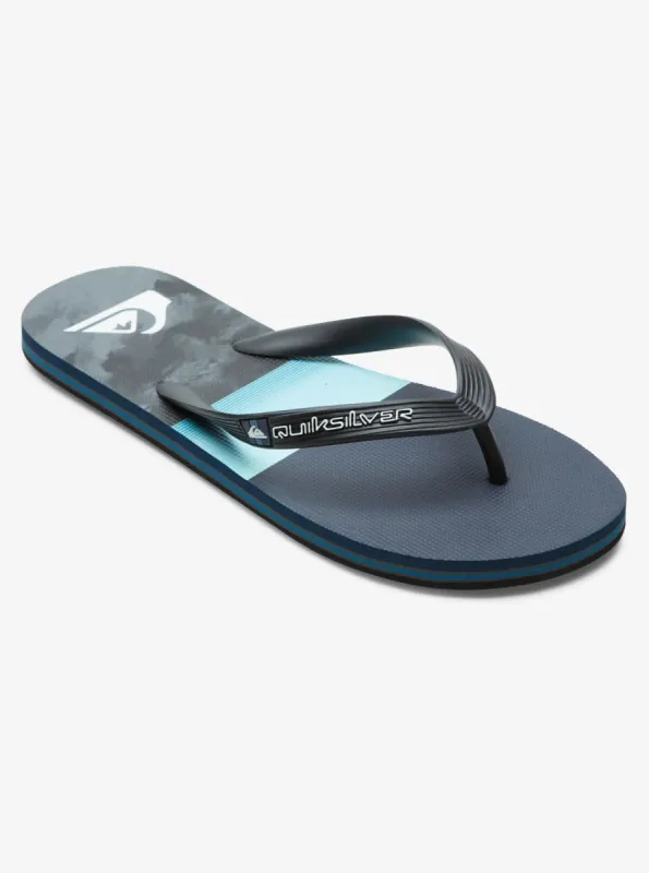 Molokai Panel Flip-Flops - Blue/Blue/Grey sold by Quiksilver