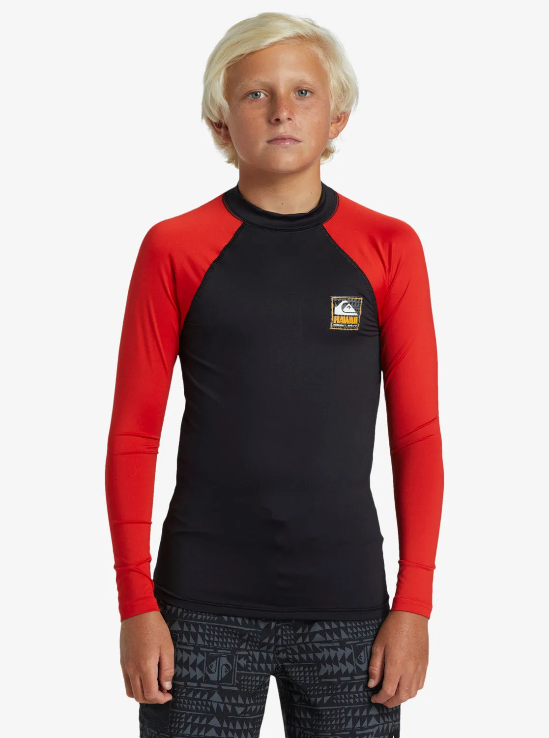 Boys 8-16 Hawaii Badge UPF50 Long Sleeve Rashguard - sold by Quiksilver product image thumbnail 3