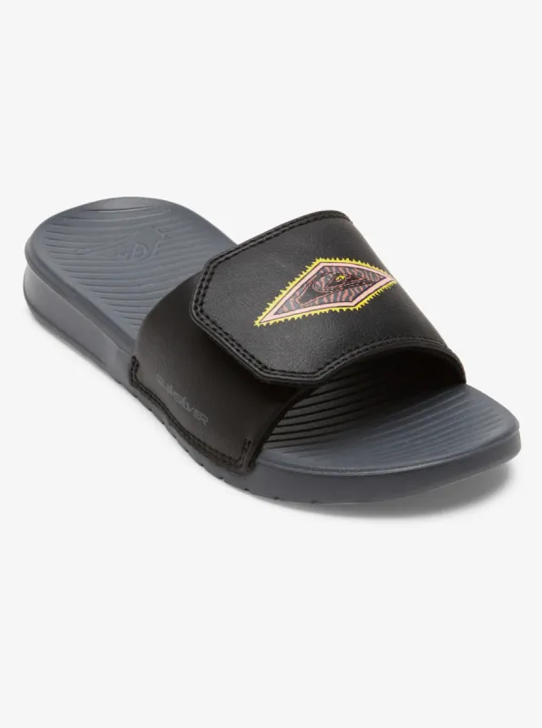 Boys 8-16 Bright Coast Adjustable Slides - Black 1 made by Quiksilver