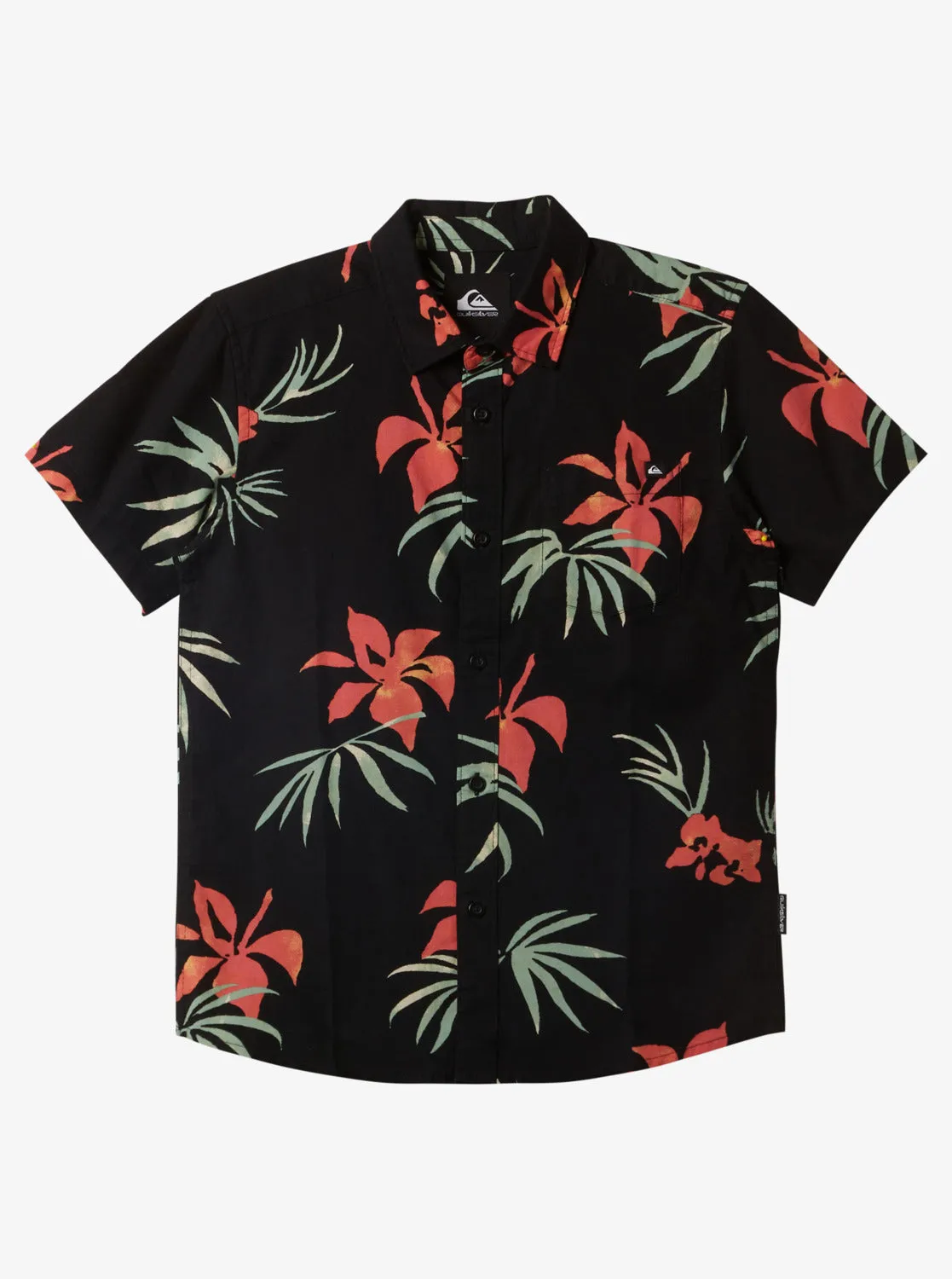 Boys 8-16 Apero Classic Short Sleeve Woven Shirt - Black Aop Mix Bag Ss sold by Quiksilver