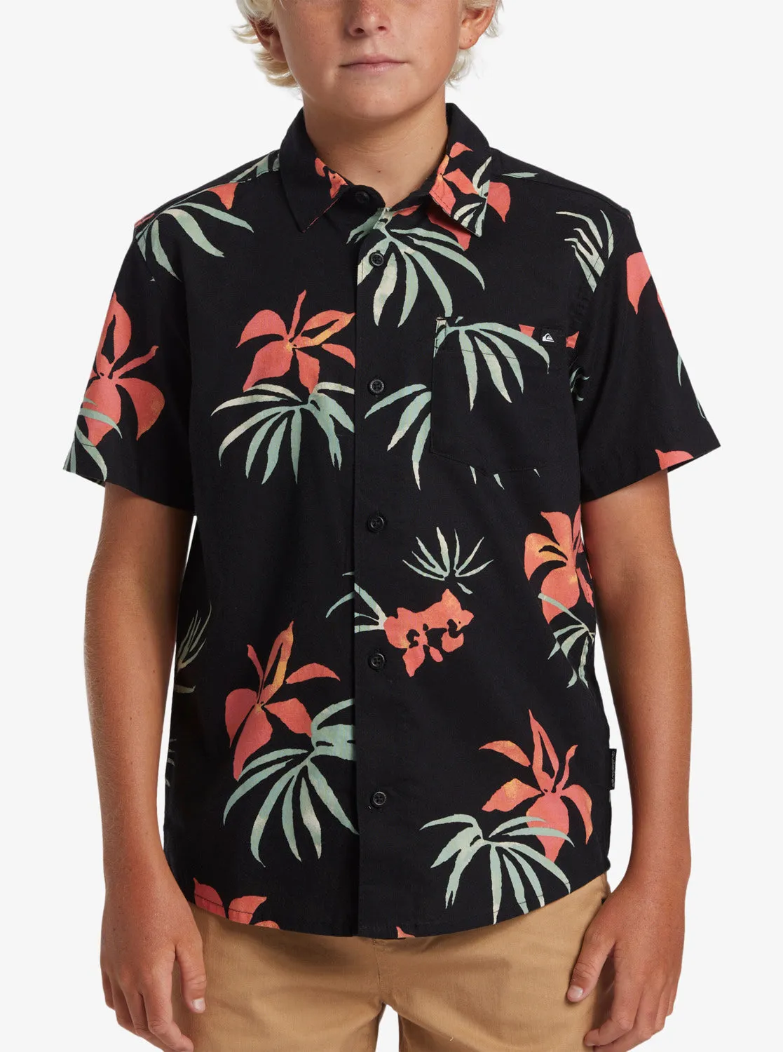 Boys 8-16 Apero Classic Short Sleeve Woven Shirt - Black Aop Mix Bag Ss sold by Quiksilver product image thumbnail 5