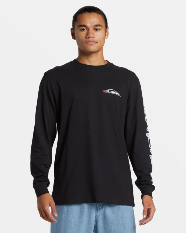 Warp Drive Long Sleeve T-Shirt - Black sold by Quiksilver