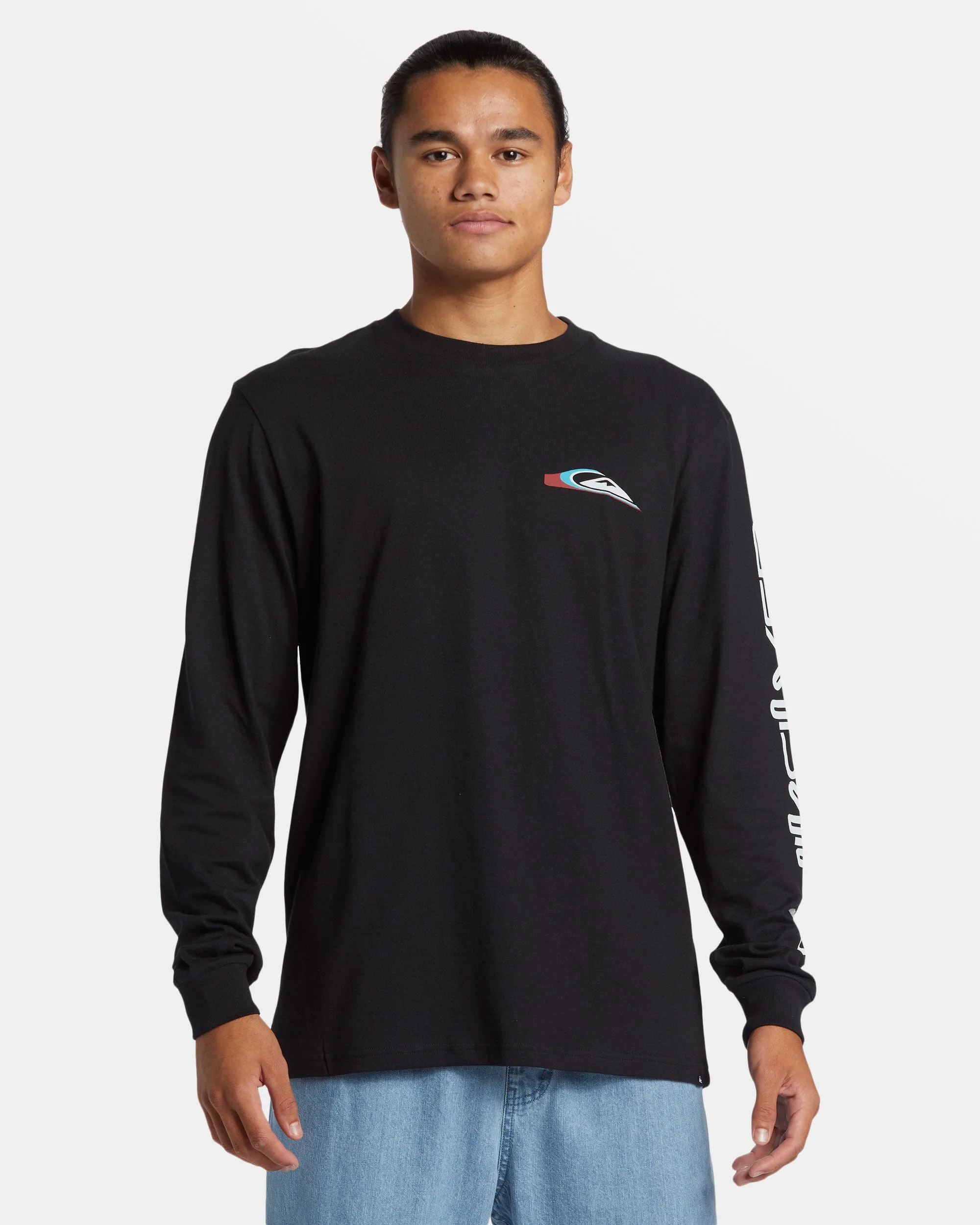 Warp Drive Long Sleeve T-Shirt - Black sold by Quiksilver