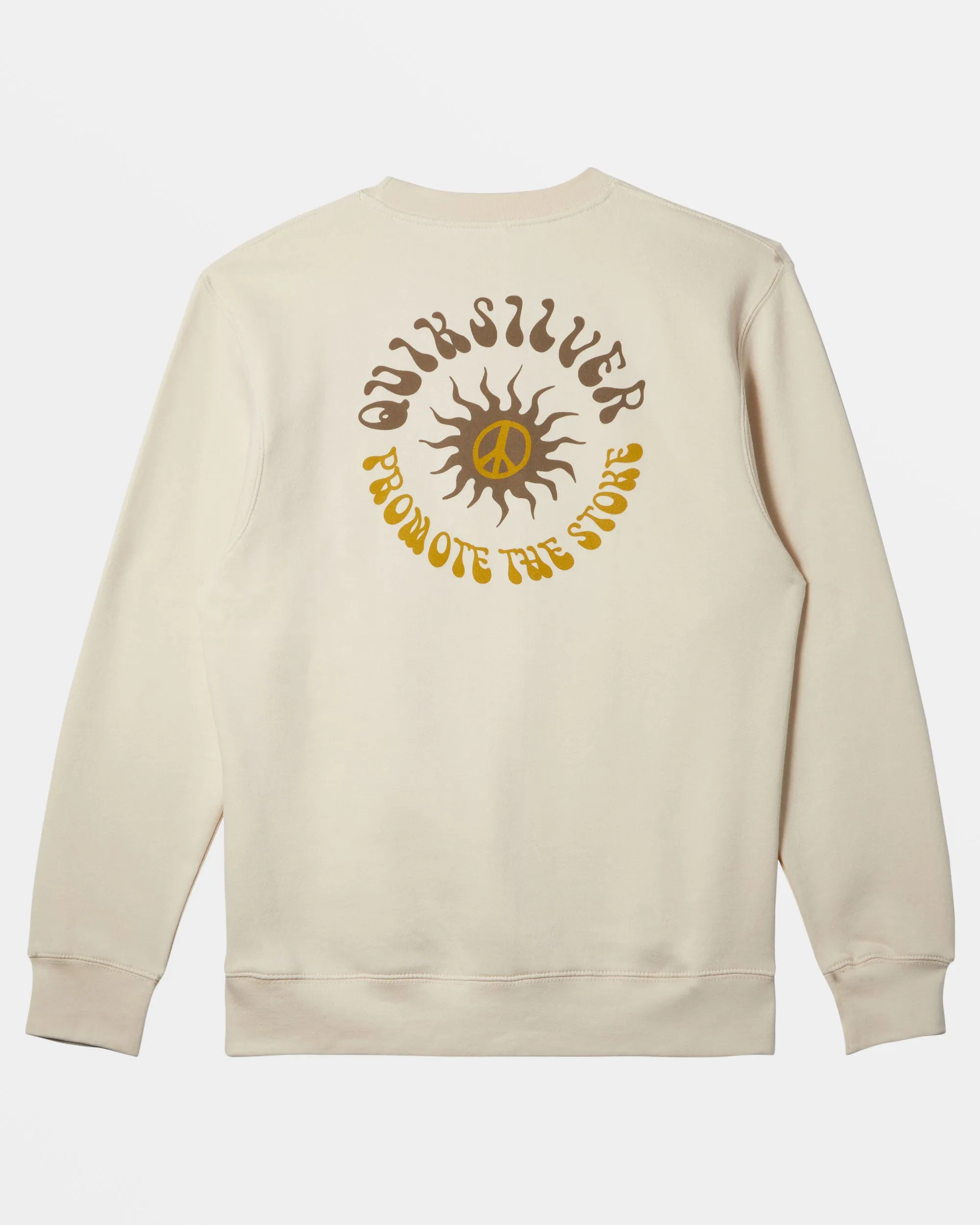 E Peace Out Crew Neck Sweatshirt - Birch sold by Quiksilver product image thumbnail 2