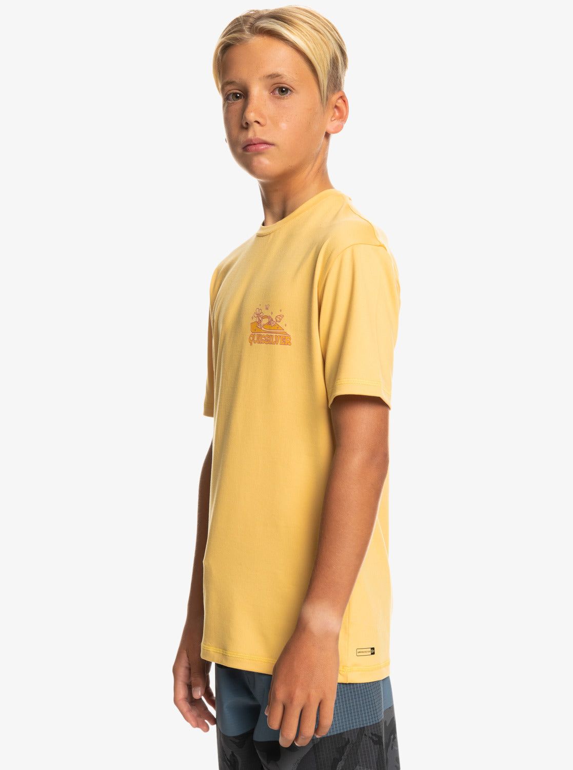 Boys 8-16 Mix Session UPF 50 Short Sleeve Surf Tee - Wheat sold by Quiksilver product image thumbnail 2