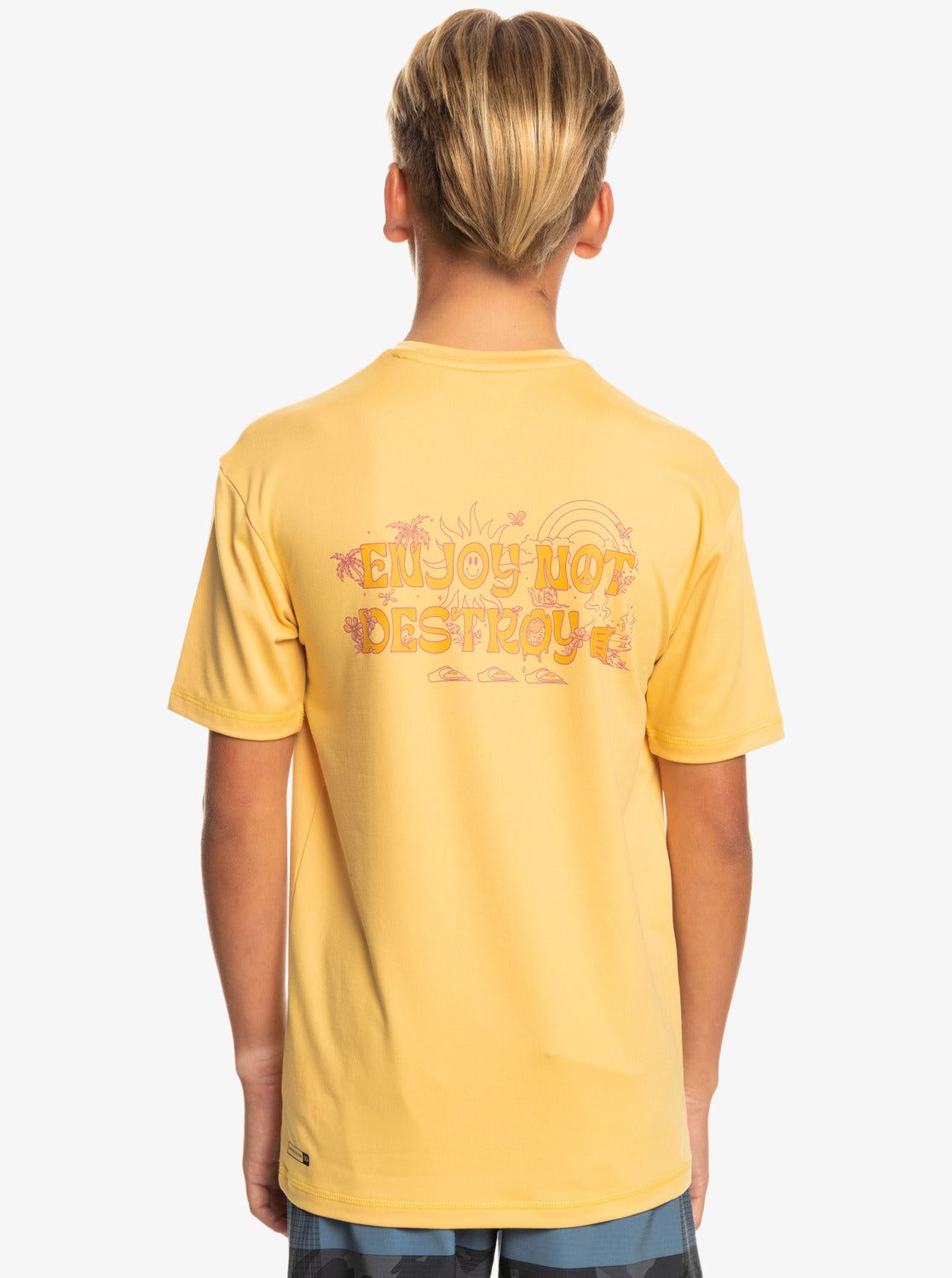 Boys 8-16 Mix Session UPF 50 Short Sleeve Surf Tee - Wheat sold by Quiksilver product image thumbnail 3