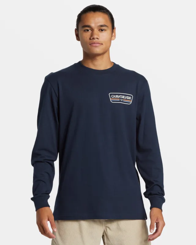 Range Life Long Sleeve T-Shirt - Dark Navy sold by Quiksilver