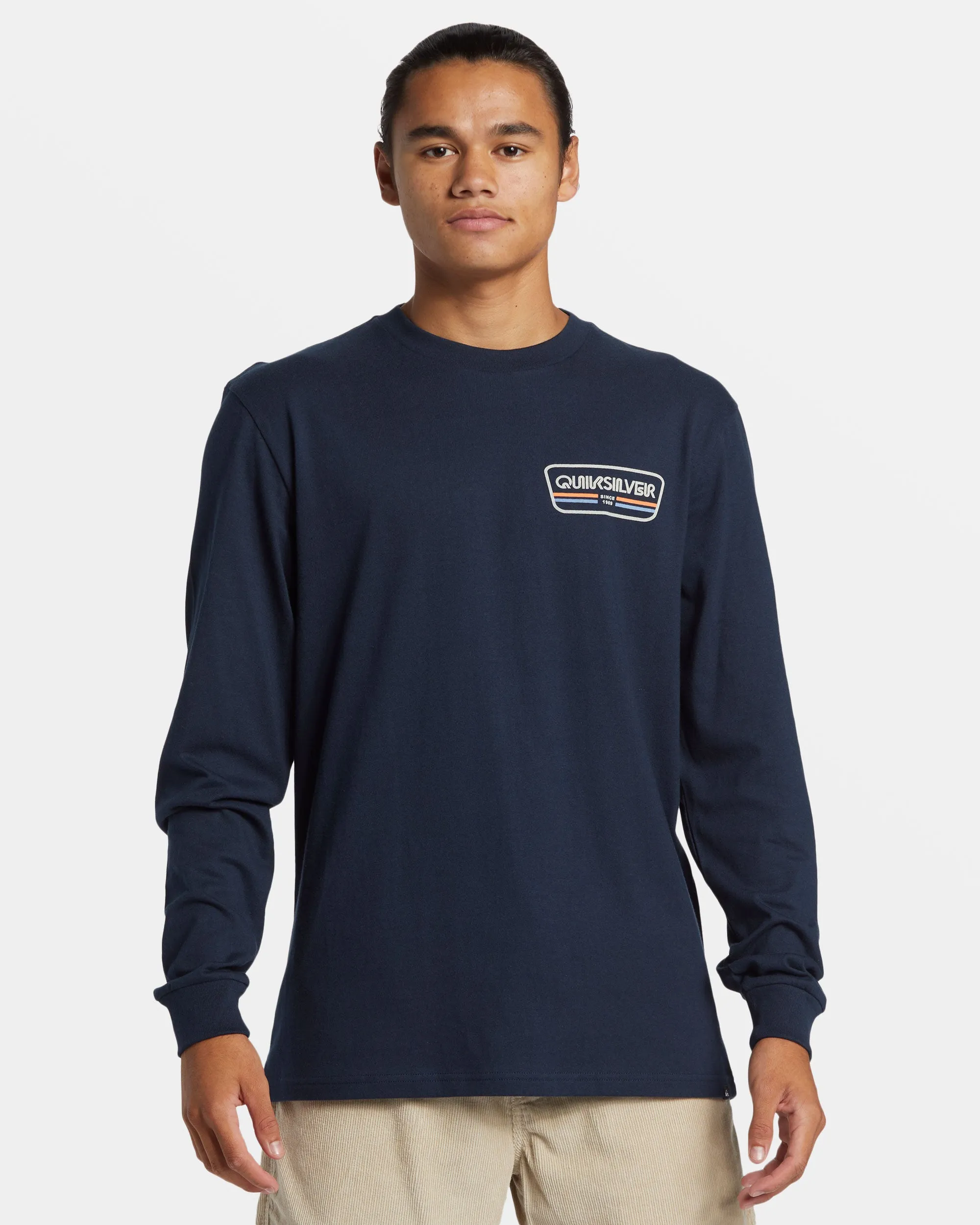 Range Life Long Sleeve T-Shirt - Dark Navy sold by Quiksilver