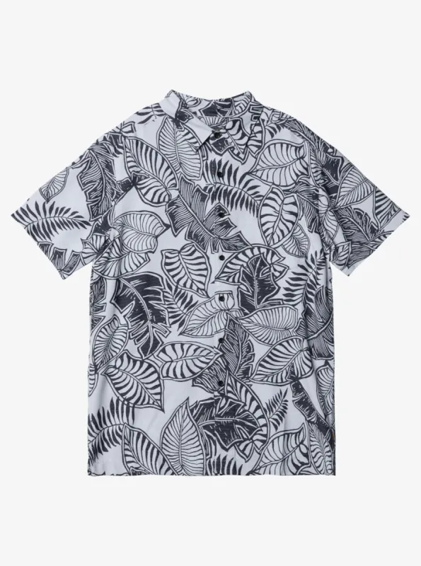 Waterman Siesta Short Sleeve Shirt - Black / Wht sold by Quiksilver