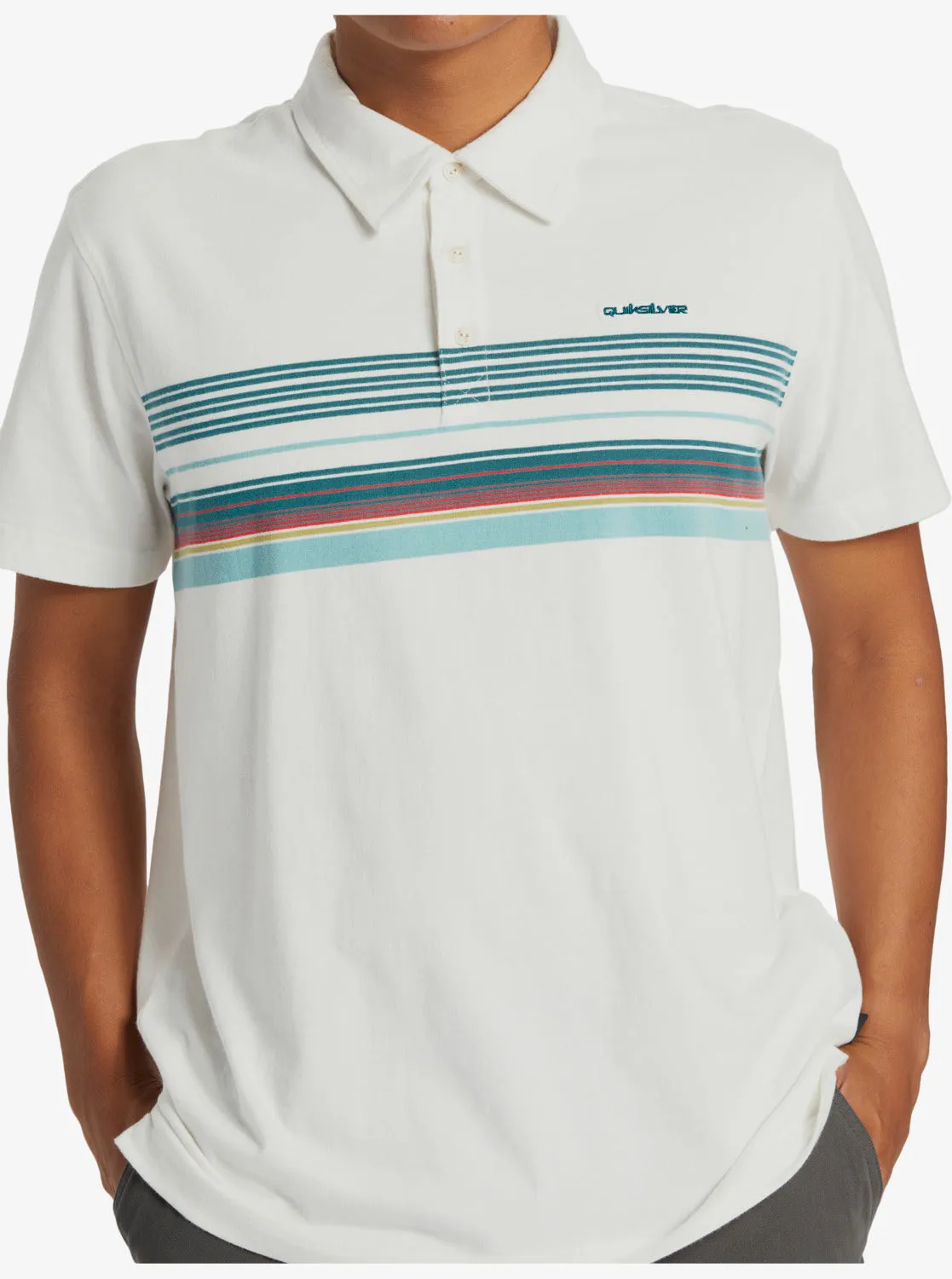 Banner Polo Shirt - Snow White Banner Ss Polo sold by Quiksilver product image thumbnail 5