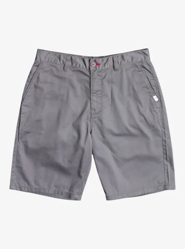 Crest Chino 21" Shorts - Quiet Shade sold by Quiksilver