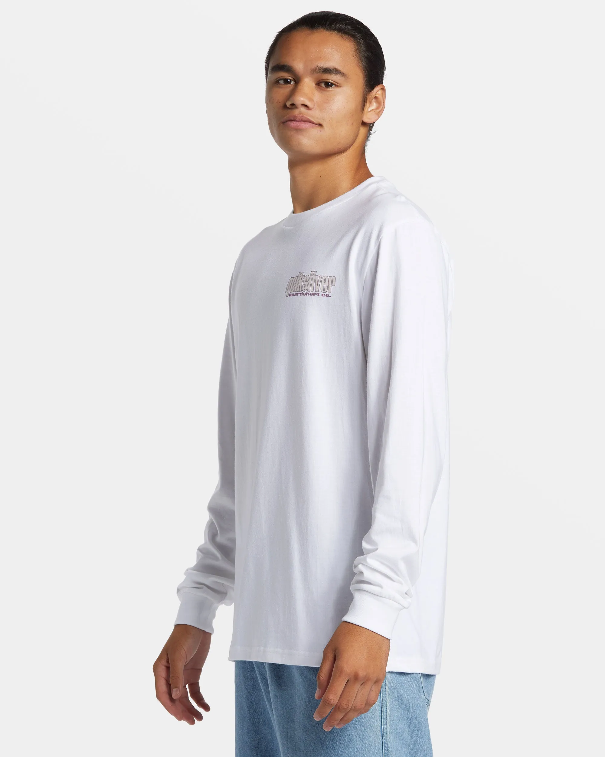 Three Tree Long Sleeve T-Shirt - White sold by Quiksilver product image thumbnail 4