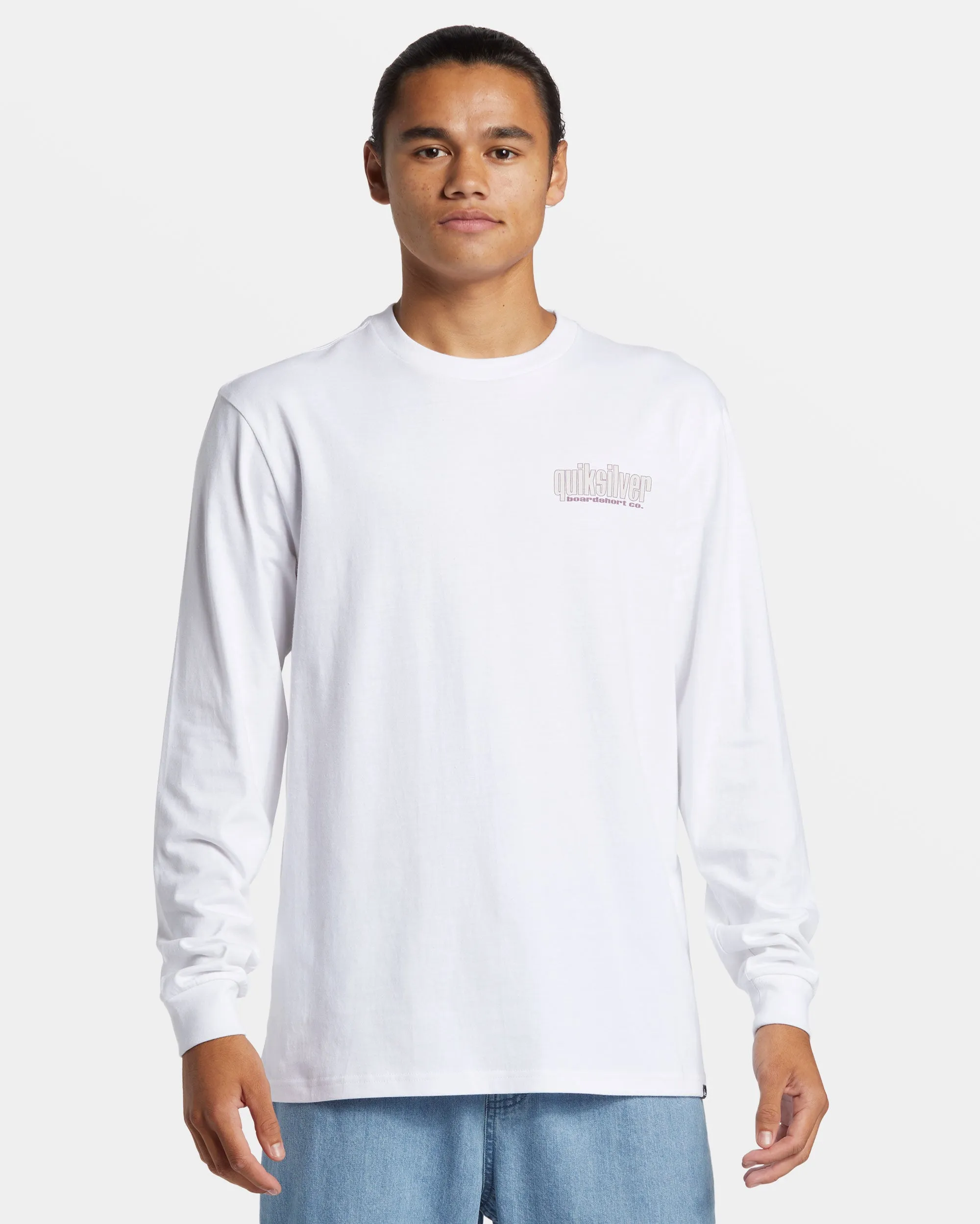 Three Tree Long Sleeve T-Shirt - White sold by Quiksilver