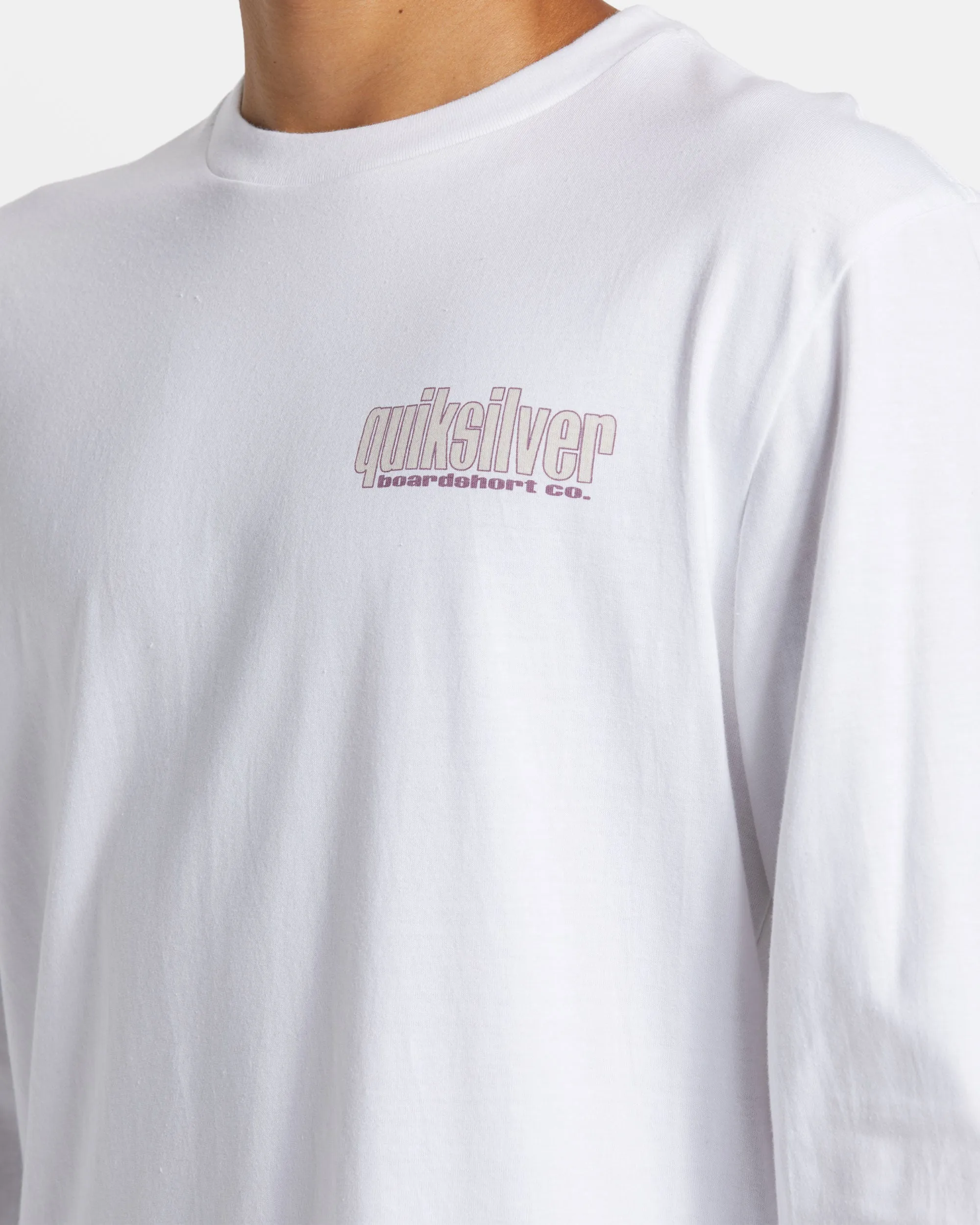Three Tree Long Sleeve T-Shirt - White sold by Quiksilver product image thumbnail 5