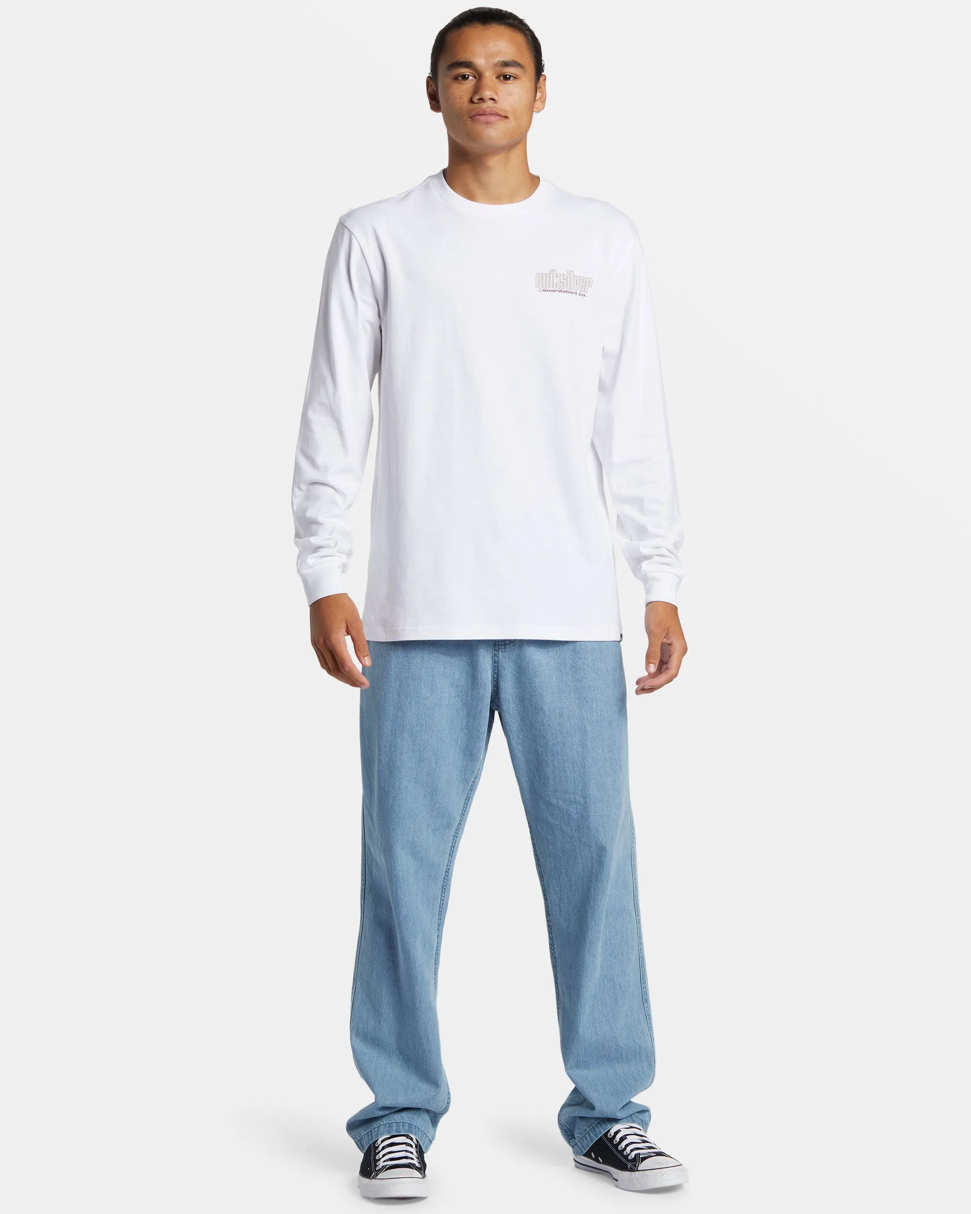 Three Tree Long Sleeve T-Shirt - White sold by Quiksilver product image thumbnail 3