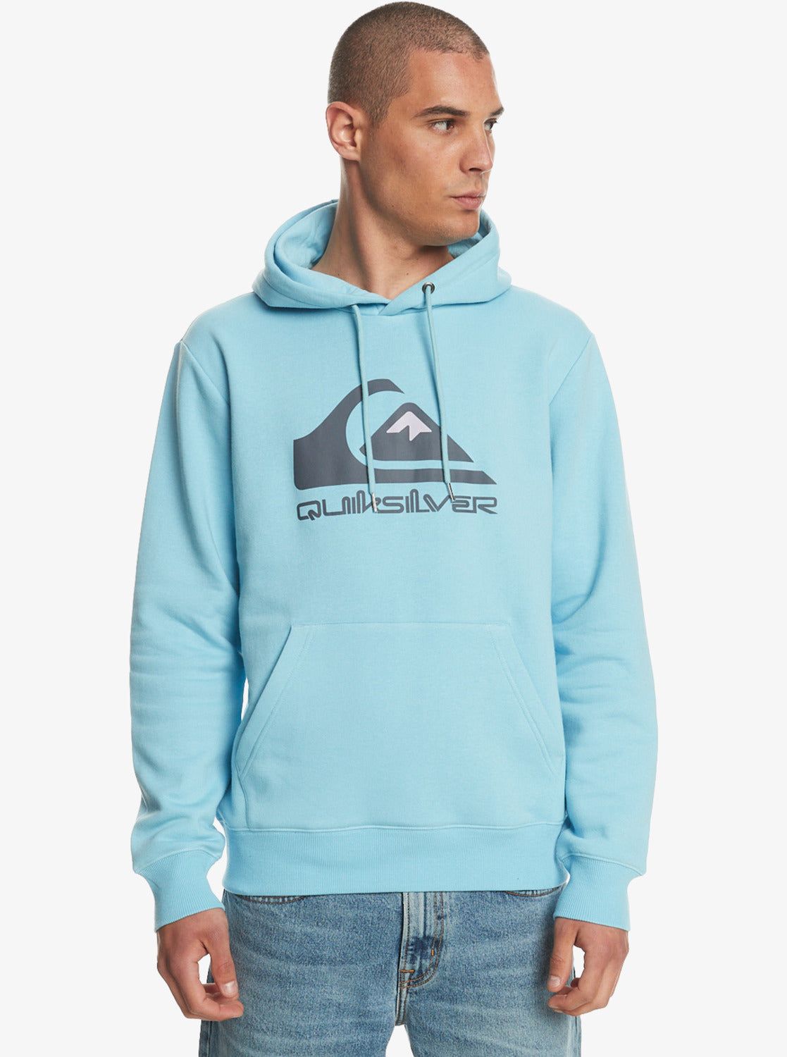 Big Logo Pullover Hoodie - Sky Blue sold by Quiksilver